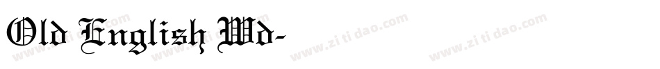 Old English Wd字体转换